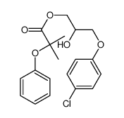 [3-(4-chlorophenoxy)-2-hydroxypropyl] 2-methyl-2-phenoxypropanoate Structure