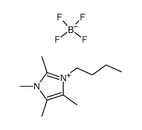 1-butyl-2,3,4,5-tetramethyl-imidazolium tetrafluoroborate结构式