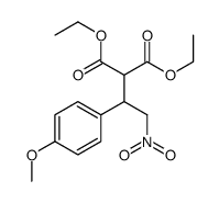 Diethyl [1-(4-methoxyphenyl)-2-nitroethyl]malonate Structure