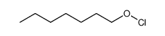 hypochlorous acid heptyl ester Structure