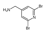 (2,6-dibromopyridin-4-yl)methanamine结构式