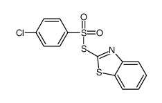 2-(4-chlorophenyl)sulfonylsulfanyl-1,3-benzothiazole结构式