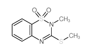 2H-1,2,4-Benzothiadiazine,2-methyl-3-(methylthio)-, 1,1-dioxide结构式