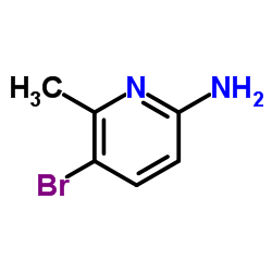 2-Amino-5-bromo-6-methylpyridine structure