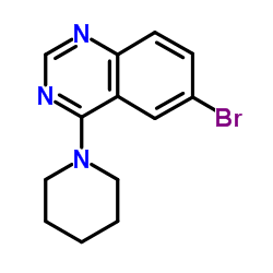 6-Bromo-4-(1-piperidinyl)quinazoline结构式