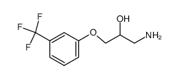 1-AMINO-3-(3-(TRIFLUOROMETHYL)PHENOXY)PROPAN-2-OL结构式