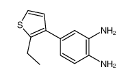 4-(2-ethylthiophen-3-yl)benzene-1,2-diamine结构式
