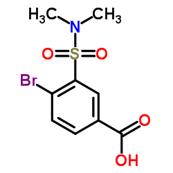 4-Bromo-3-(dimethylsulfamoyl)benzoic acid结构式