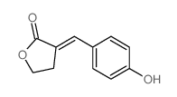 2(3H)-Furanone,dihydro-3-[(4-hydroxyphenyl)methylene]-结构式