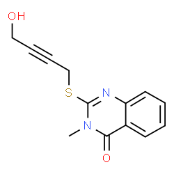 2-[(4-hydroxy-2-butynyl)sulfanyl]-3-methyl-4(3H)-quinazolinone Structure