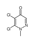 4(1H)-Pyridazinone,5,6-dichloro-1-methyl-结构式