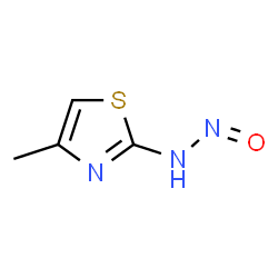 2-Thiazolamine,4-methyl-N-nitroso-结构式