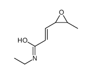 N-ethyl-3-(3-methyloxiran-2-yl)prop-2-enamide Structure