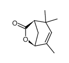 (1R,5S)-2,2,4-Trimethyl-6-oxabicyclo[3.2.1]oct-3-en-7-one结构式