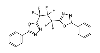 2-[1,1,2,2,3,3-hexafluoro-3-(5-phenyl-1,3,4-oxadiazol-2-yl)propyl]-5-p henyl-1,3,4-oxadiazole结构式