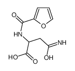 4-amino-2-(furan-2-carbonylamino)-4-oxobutanoic acid Structure
