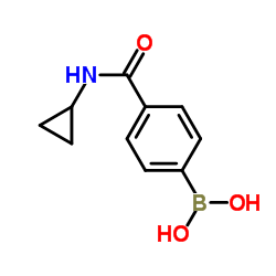 [4-(Cyclopropylcarbamoyl)phenyl]boronic acid structure