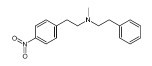 N-Methyl-4-nitro-N-(2-phenylethyl)benzeneethanamine structure