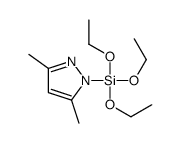 (3,5-dimethylpyrazol-1-yl)-triethoxysilane结构式