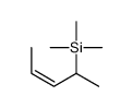 Trimethyl[(2E)-1-methyl-2-butenyl]silane structure