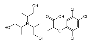2-(2,4,5-trichlorophenoxy)propanoate,tris(1-hydroxypropan-2-yl)azanium结构式