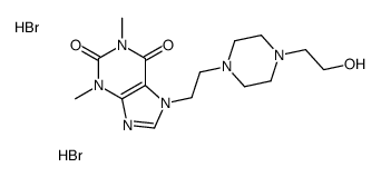 7-[2-[4-(2-hydroxyethyl)piperazin-1-yl]ethyl]-1,3-dimethylpurine-2,6-dione,dihydrobromide Structure