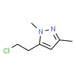 1H-Pyrazole,5-(2-chloroethyl)-1,3-dimethyl- Structure