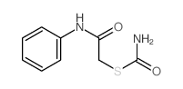 Carbamothioic acid,S-[2-oxo-2-(phenylamino)ethyl] ester structure