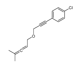 1-chloro-4-[3-(4-methylpenta-2,3-dienoxy)prop-1-ynyl]benzene Structure