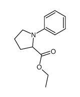 ethyl 1-phenylpyrrolidine-2-carboxylate结构式