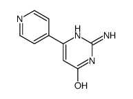 2-AMINO-6-PYRIDIN-4-YL-3H-PYRIMIDIN-4-ONE结构式