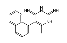 6-methyl-5-naphthalen-1-ylpyrimidine-2,4-diamine结构式