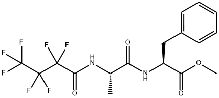 N-(2,2,3,3,4,4,4-Heptafluorobutyryl)-L-Ala-L-Phe-OMe structure