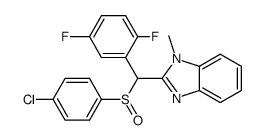 2-[[(4-chlorophenyl)sulfinyl]-(2,5-difluorophenyl)methyl]-1-methyl-1H-benzimidazole结构式