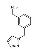 1-[3-(AMINOMETHYL)BENZYL]-1H-PYRAZOLE 97+3-(1H-PYRAZOL-1-YLMETHYL)BENZYLAMINE structure