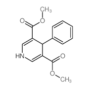 dimethyl 4-phenyl-1,4-dihydropyridine-3,5-dicarboxylate结构式