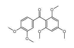 2,3',4,4',6-pentamethoxybenzophenone Structure