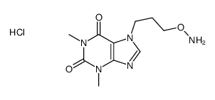 7-(3-aminooxypropyl)-1,3-dimethylpurine-2,6-dione,hydrochloride Structure