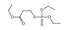 Phosphorodithioic acid O,O-diethyl S-[2-(ethoxycarbonyl)ethyl] ester structure