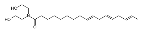 (9Z,12Z,15Z)-N,N-bis(2-hydroxyethyl)-9,12,15-octadecatrienamide Structure