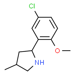 Pyrrolidine, 2-(5-chloro-2-methoxyphenyl)-4-methyl- (9CI)结构式