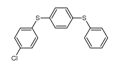 (4-chlorophenyl)(4-(phenylthio)phenyl)sulfane Structure