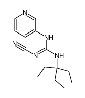 N''-cyano-N-(1,1-diethylpropyl)-N'-3-pyridylguanidine结构式