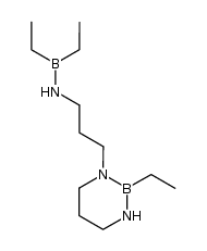 1-(ω-Diaethylborylaminopropyl)-2-aethyl-1,3,2-diazaboracyclohexan Structure