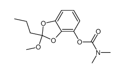 2-methoxy-2-n-propyl-1,3-benzodioxol-4-yl N,N-dimethylcarbamate Structure