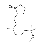 2-(7-methoxy-3,7-dimethyloctyl)cyclopentan-1-one Structure