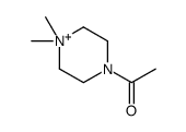 1,1-dimethyl-4-acetylpiperazinium结构式