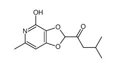 6-methyl-2-(3-methylbutanoyl)-5H-[1,3]dioxolo[4,5-c]pyridin-4-one结构式