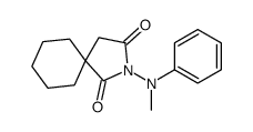 2-(N-methylanilino)-2-azaspiro[4.5]decane-1,3-dione Structure