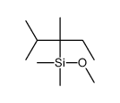 2,3-dimethylpentan-3-yl-methoxy-dimethylsilane结构式